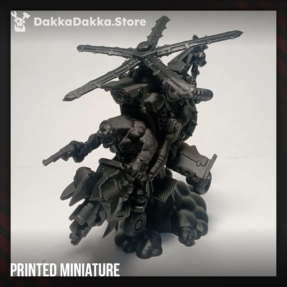 Orks Chonky Flyaz, Orks proxy miniature, 28mm heroic scale unpainted resin, view 2