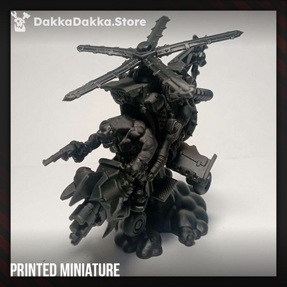 Orks Chonky Flyaz, Orks proxy miniature, 28mm heroic scale unpainted resin, view 2