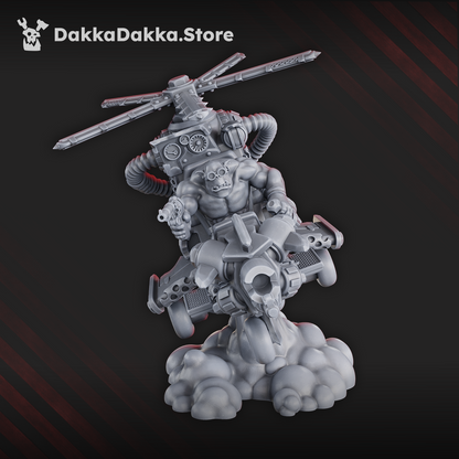Orks Chonky Flyaz, Orks proxy miniature, 28mm heroic scale unpainted resin, view 5