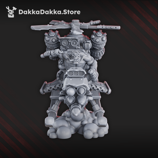 Orks Chonky Flyaz, Orks proxy miniature, 28mm heroic scale unpainted resin, view 7