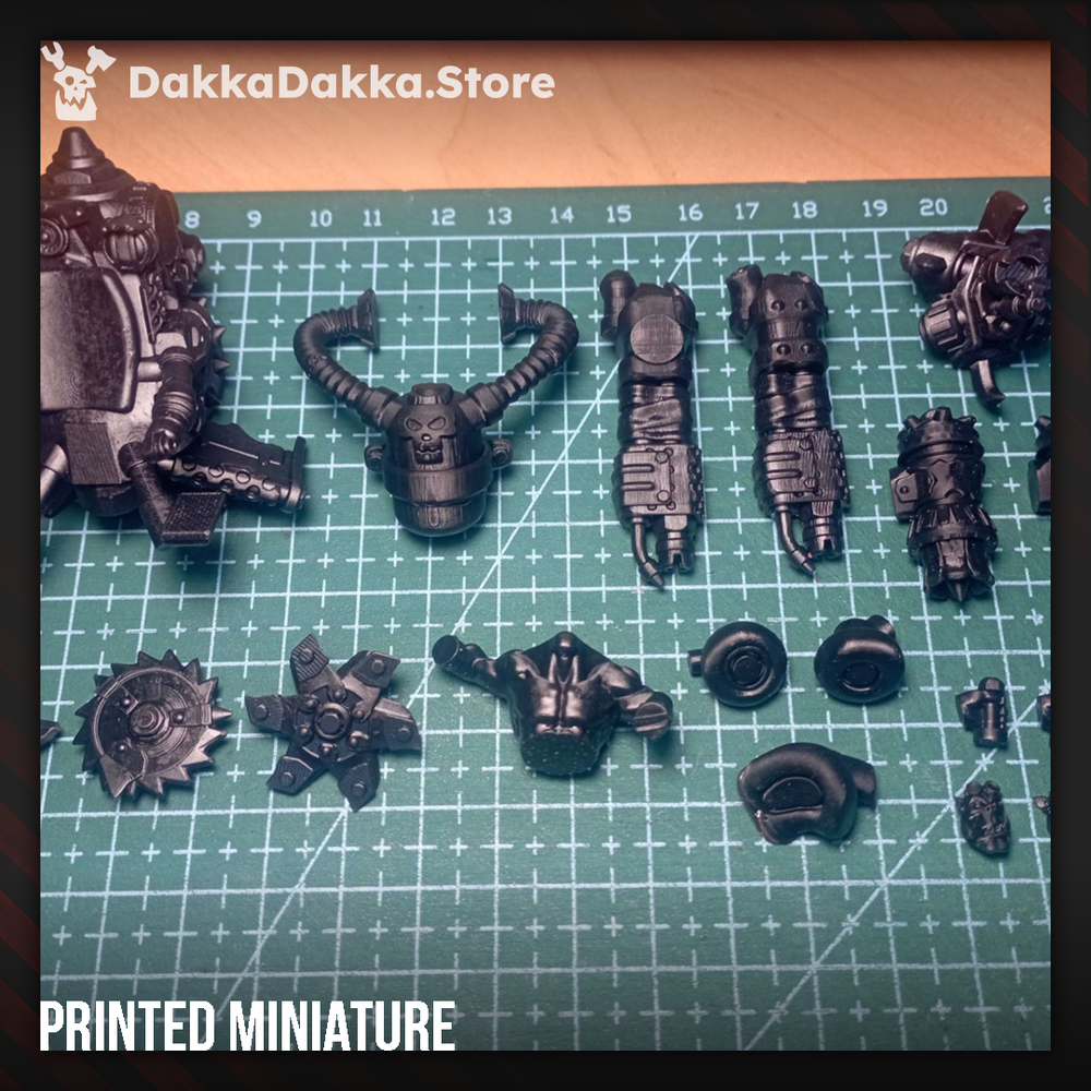 Orks Chonky Flyaz, Orks proxy miniature, 28mm heroic scale unpainted resin, view 8