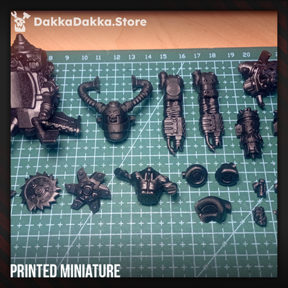 Orks Chonky Flyaz, Orks proxy miniature, 28mm heroic scale unpainted resin, view 8