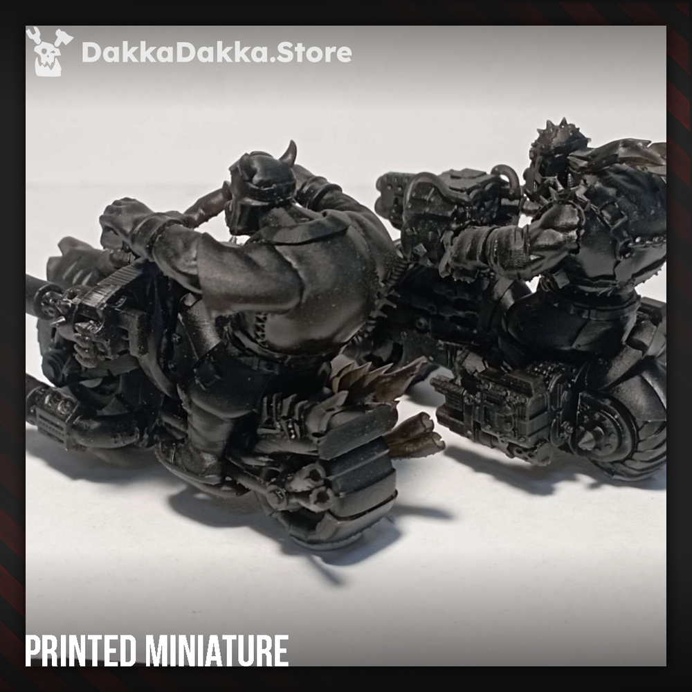 Orks Hot Wheelz Posse, Orks proxy miniature, 28mm heroic scale unpainted resin, view 6