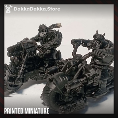 Orks Hot Wheelz Posse, Orks proxy miniature, 28mm heroic scale unpainted resin, view 7