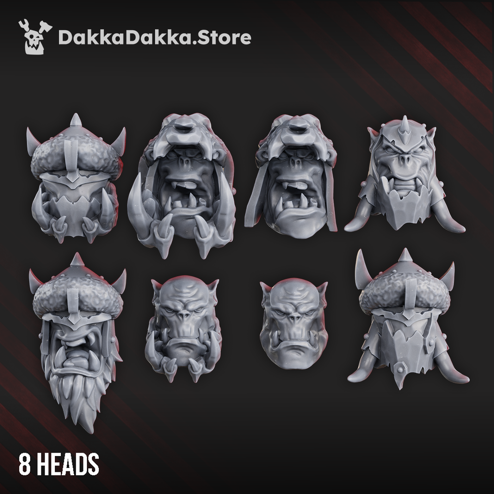 Orks Porkaz Grorks (Build Kit), Orks proxy miniature, 28mm heroic scale unpainted resin, view 2
