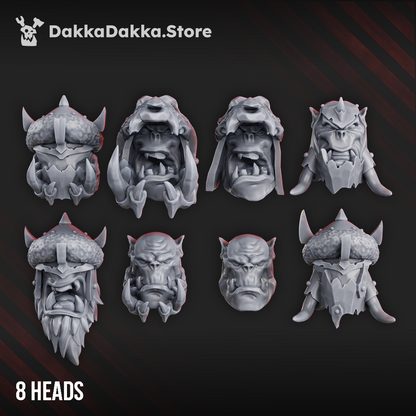 Orks Porkaz Grorks (Build Kit), Orks proxy miniature, 28mm heroic scale unpainted resin, view 2