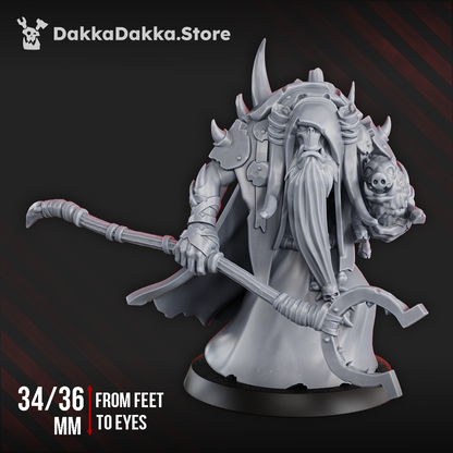 Orks Porkaz Masta Zorgmot and His Friend Pigluz (2 Units), Orks proxy miniature, 28mm heroic scale unpainted resin, view 3