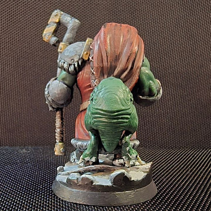 Orks X-Maz Boss, Orks proxy miniature, 28mm heroic scale unpainted resin, view 7