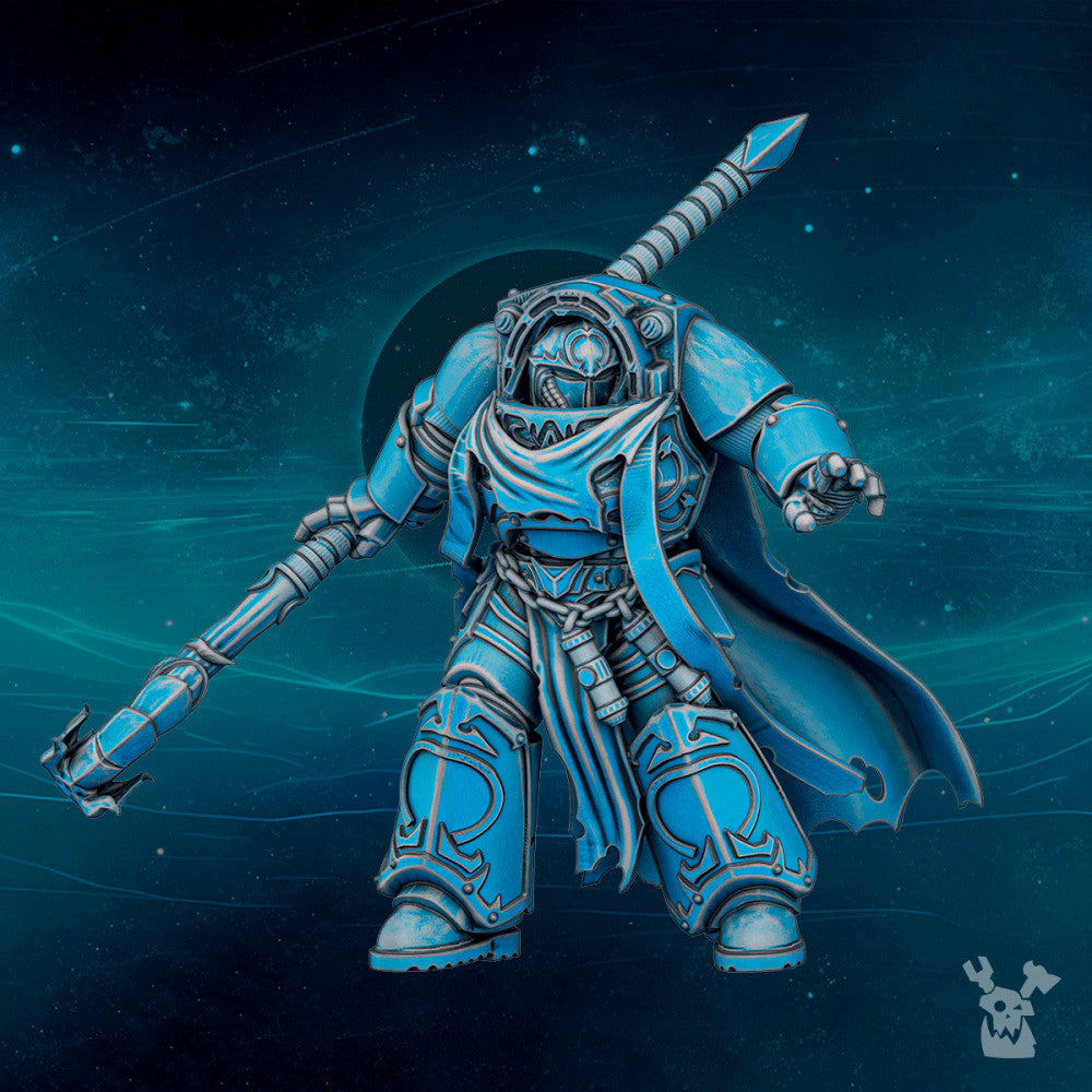 Dark Space Knights Viral Bottom Walker, Dark Space Knights proxy miniature, 28mm heroic scale unpainted resin