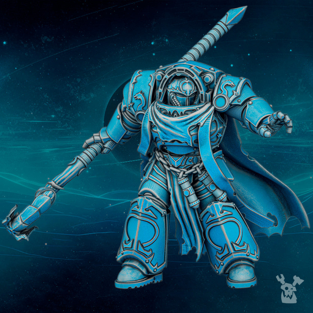 Dark Space Knights Viral Bottom Walker, Dark Space Knights proxy miniature, 28mm heroic scale unpainted resin, view 3