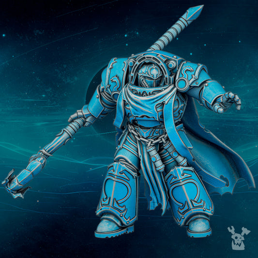 Dark Space Knights Viral Bottom Walker, Dark Space Knights proxy miniature, 28mm heroic scale unpainted resin, view 3