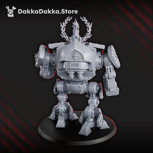 Space Knights Dreadscout, Space Knights proxy miniature, 28mm heroic scale unpainted resin