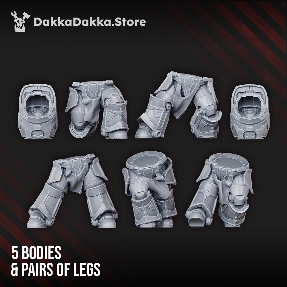 Space Knights Heavy Knights of the Golden Pavise (Build Kit) - Destroyer Armored Space Assault Squad of Citadel Vanguard