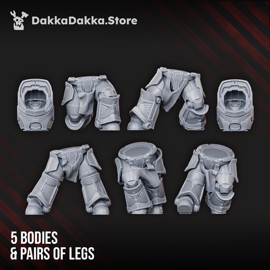 Space Knights Heavy Knights of the Golden Pavise (Build Kit) - Destroyer Armored Space Assault Squad of Citadel Vanguard