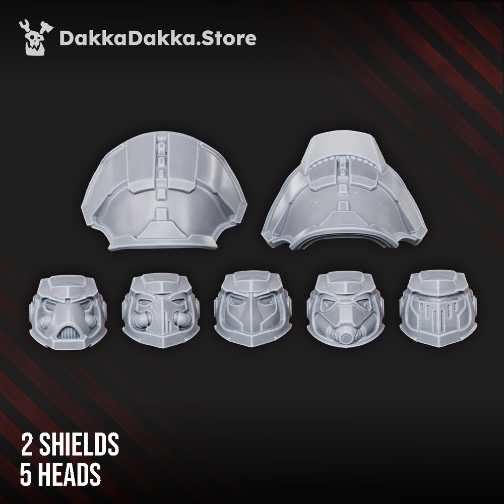 Space Knights Heavy Knights of the Golden Pavise (Build Kit) - Destroyer Armored Space Assault Squad of Citadel, view 2