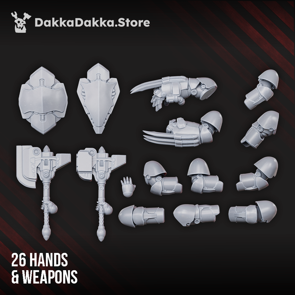 Space Knights Heavy Knights of the Golden Pavise (Build Kit) - Destroyer Armored Space Assault Squad of Citadel, view 4