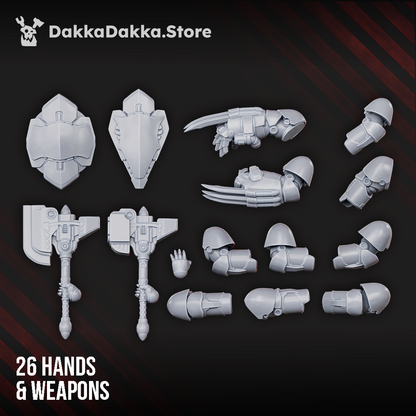 Space Knights Heavy Knights of the Golden Pavise (Build Kit) - Destroyer Armored Space Assault Squad of Citadel, view 4