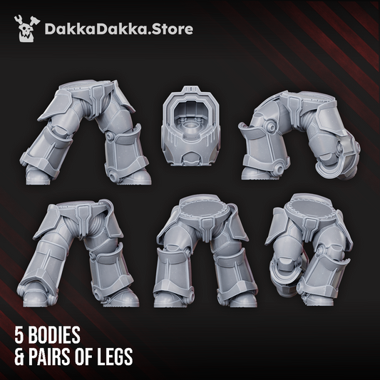Space Knights Heavy Knights of the Great Citadel (Build Kit) - Destroyer Armored Space Battleline Squad of Citadel Vanguard