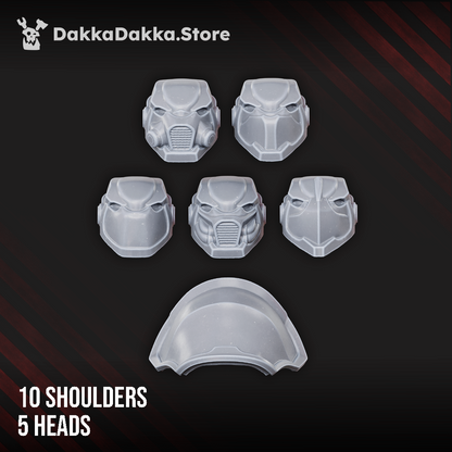 Space Knights Heavy Knights of the Great Citadel (Build Kit) - Destroyer Armored Space Battleline Squad of Citadel, view 2