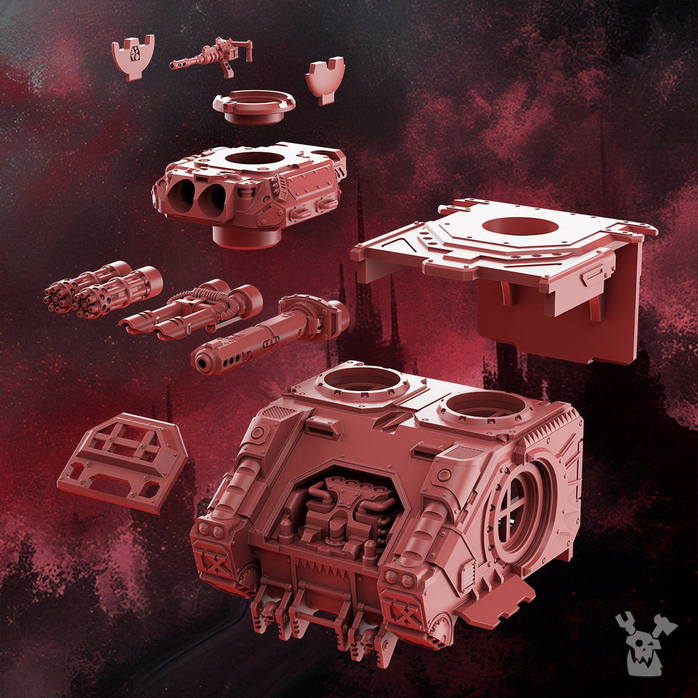 Space Knights Rapid Urge, Space Knights proxy miniature, 28mm heroic scale unpainted resin, view 2