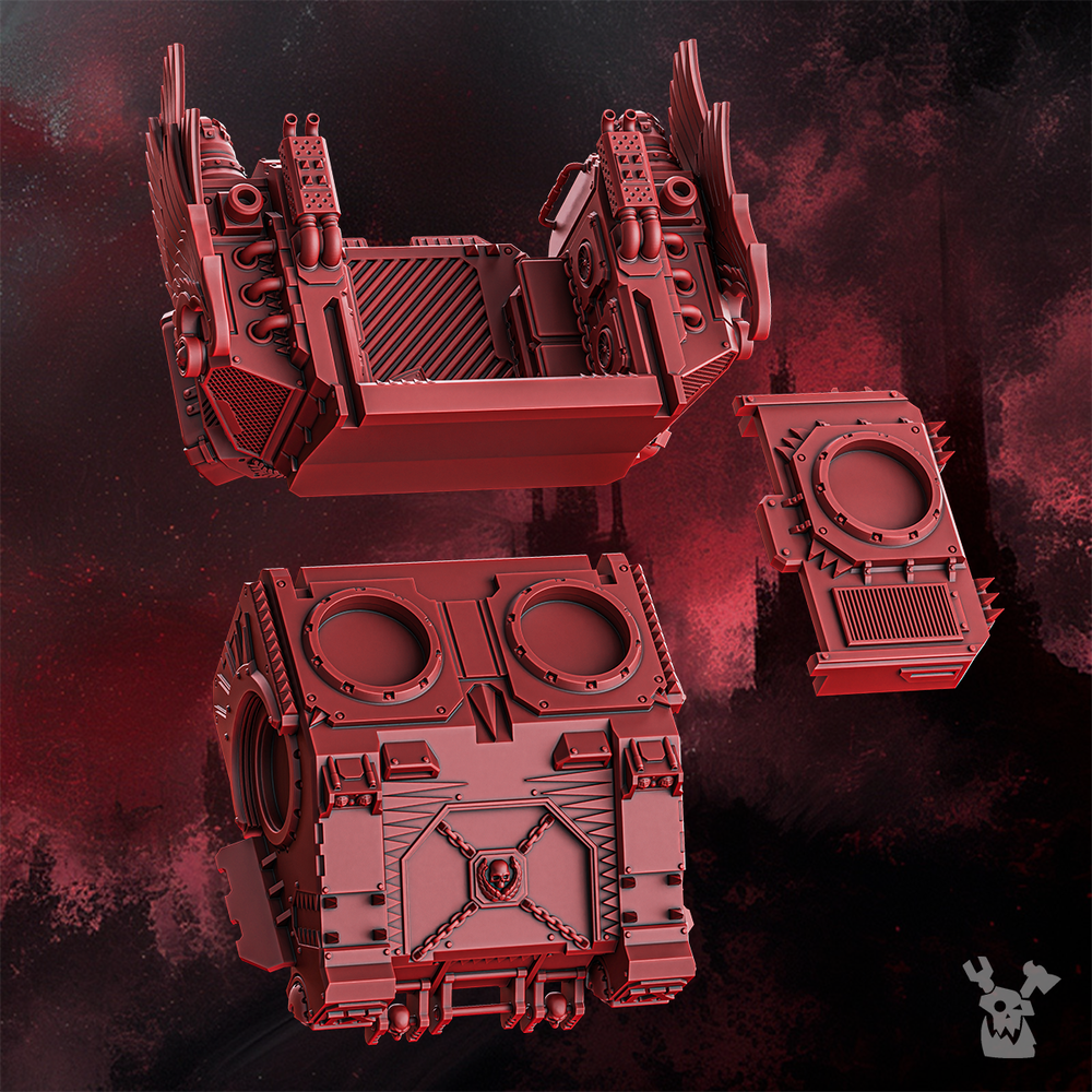 Space Knights Rapid Urge, Space Knights proxy miniature, 28mm heroic scale unpainted resin, view 5