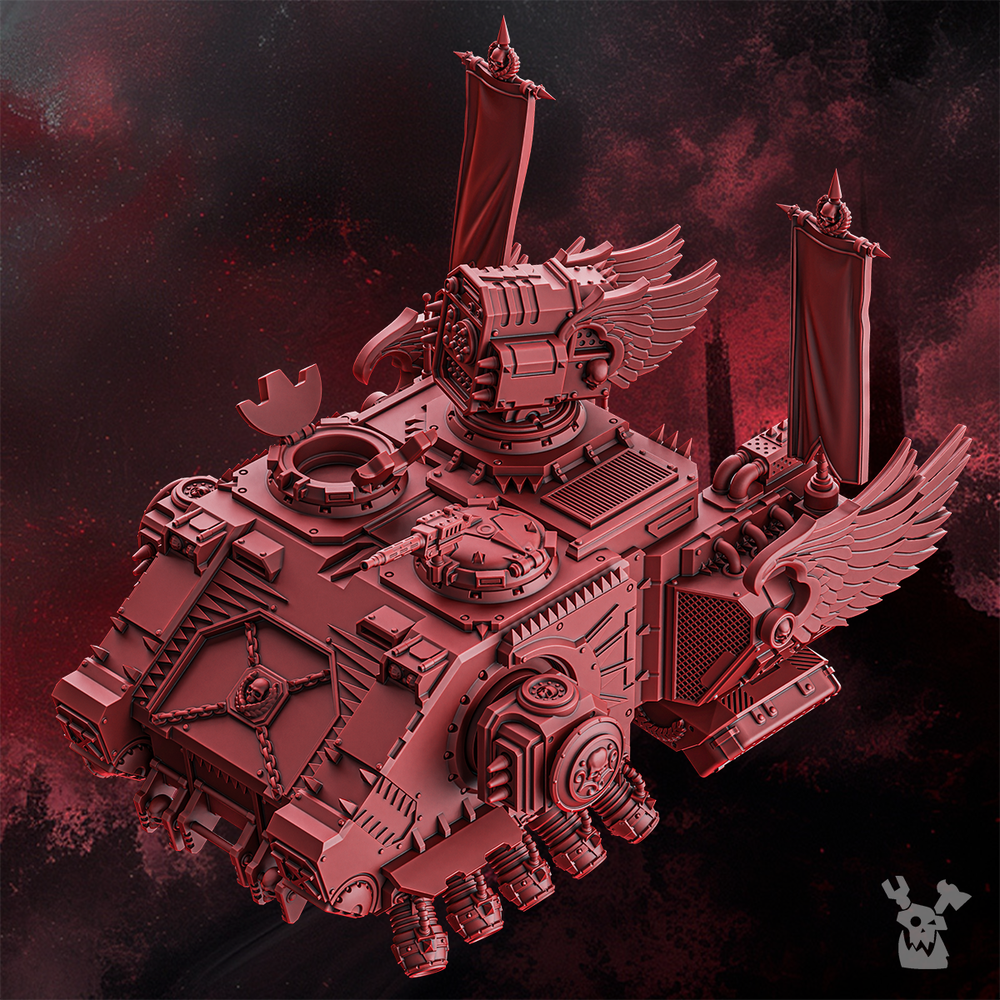 Space Knights Rapid Urge, Space Knights proxy miniature, 28mm heroic scale unpainted resin, view 6