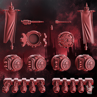 Space Knights Rapid Urge, Space Knights proxy miniature, 28mm heroic scale unpainted resin, view 10
