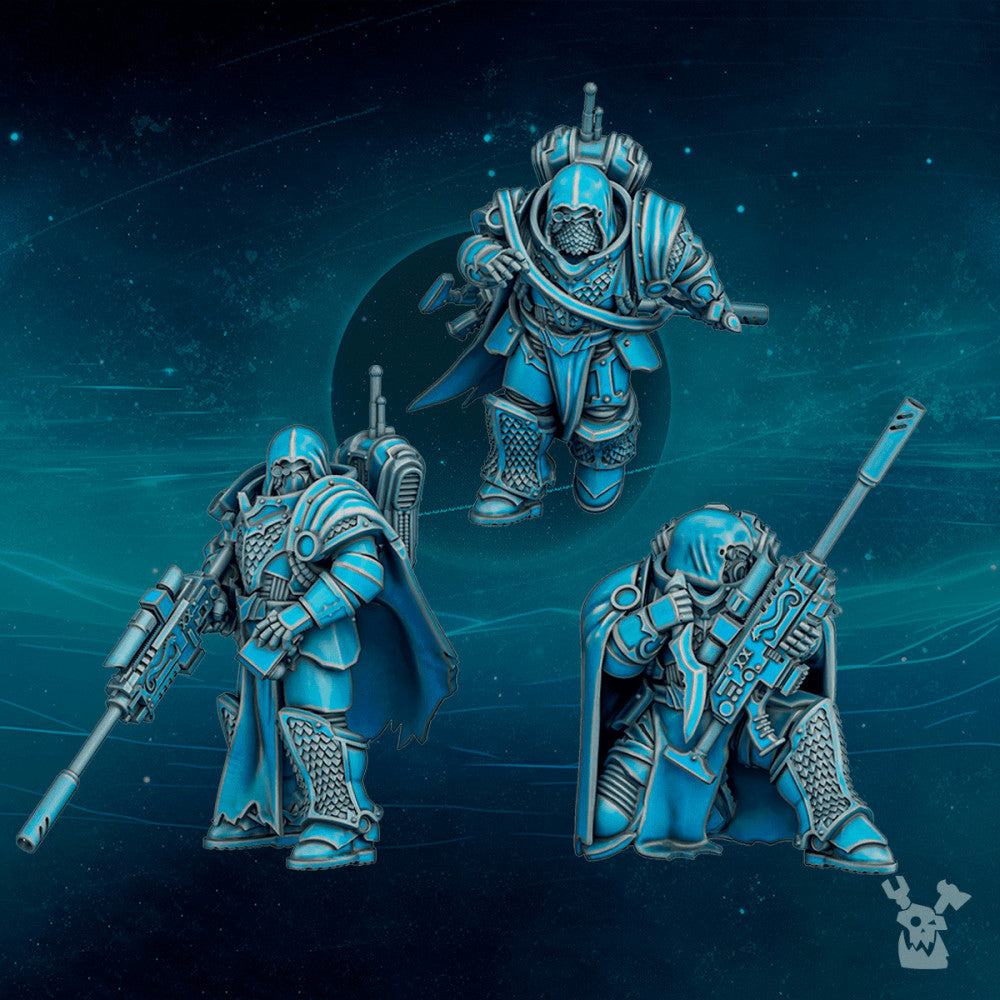 Imperial Army Scylla Dragon Hunters (x3) (3 Units), Imperial Army proxy miniature, 28mm heroic scale unpainted resin