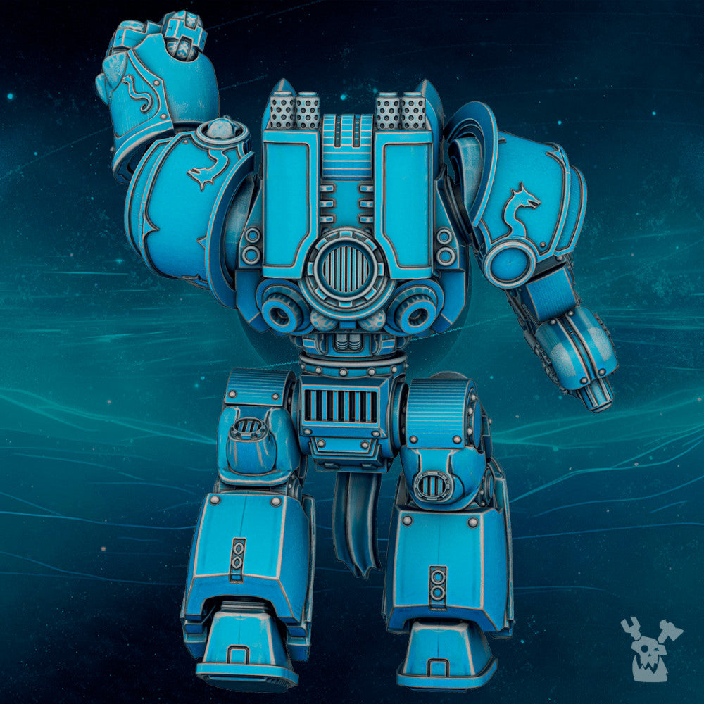 Imperial Army Scylla Stormwave, Imperial Army proxy miniature, 28mm heroic scale unpainted resin, view 2