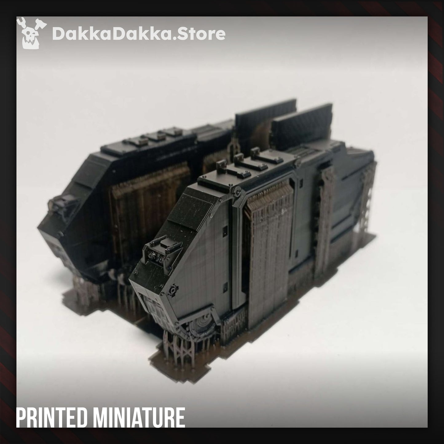 Space Knights APC - Armored Personnel Carrier Tank, Space Knights proxy miniature, 28mm heroic scale unpainted resin, view 3