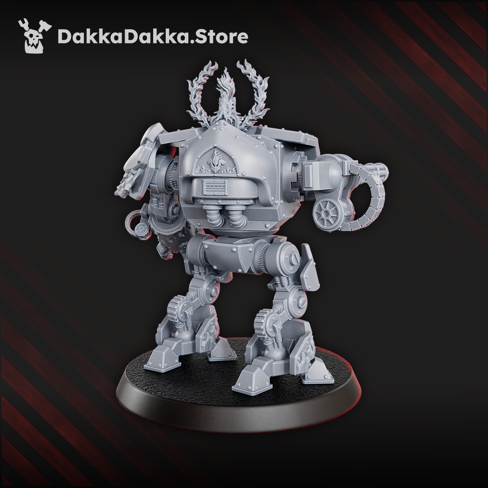 Space Knights Stormdread, Space Knights proxy miniature, 28mm heroic scale unpainted resin, view 4