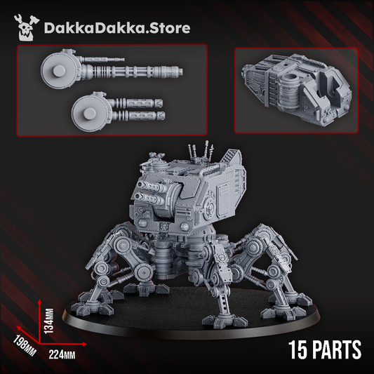 Tech Priests Machine Cult Battle Mech, Tech Priests proxy miniature, 28mm heroic scale unpainted resin