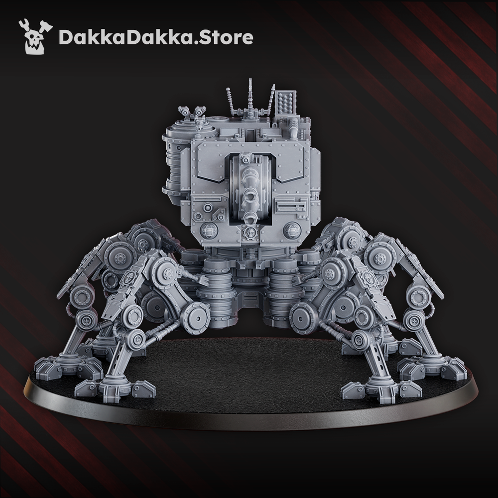 Tech Priests Machine Cult Battle Mech, Tech Priests proxy miniature, 28mm heroic scale unpainted resin, view 2