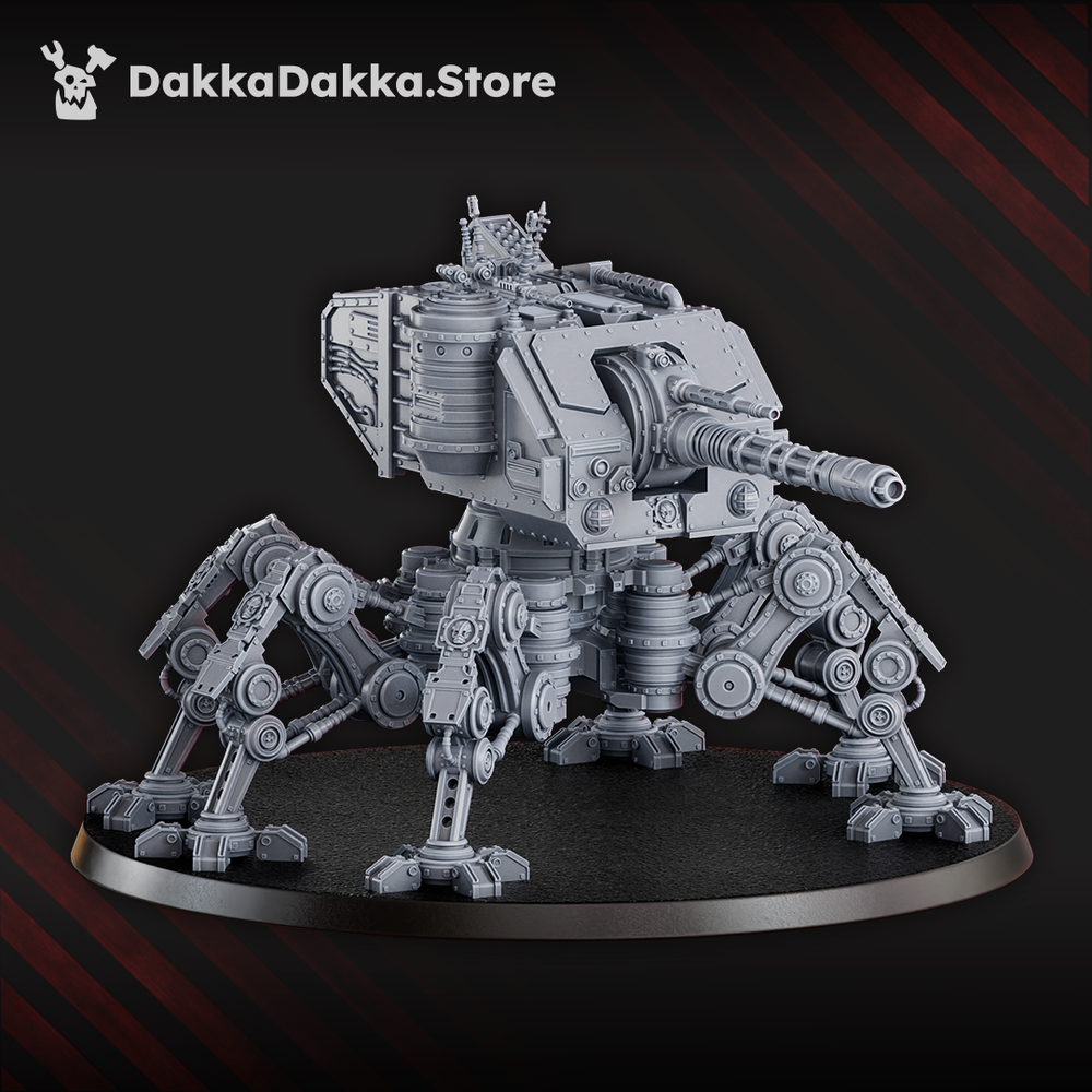 Tech Priests Machine Cult Battle Mech, Tech Priests proxy miniature, 28mm heroic scale unpainted resin, view 3