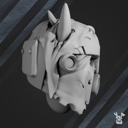 Bloodthirsty Knights Blood Renegades Head Bits Set x10 (10 Units), Bloodthirsty Knights resin conversion bits, 28mm, view 6