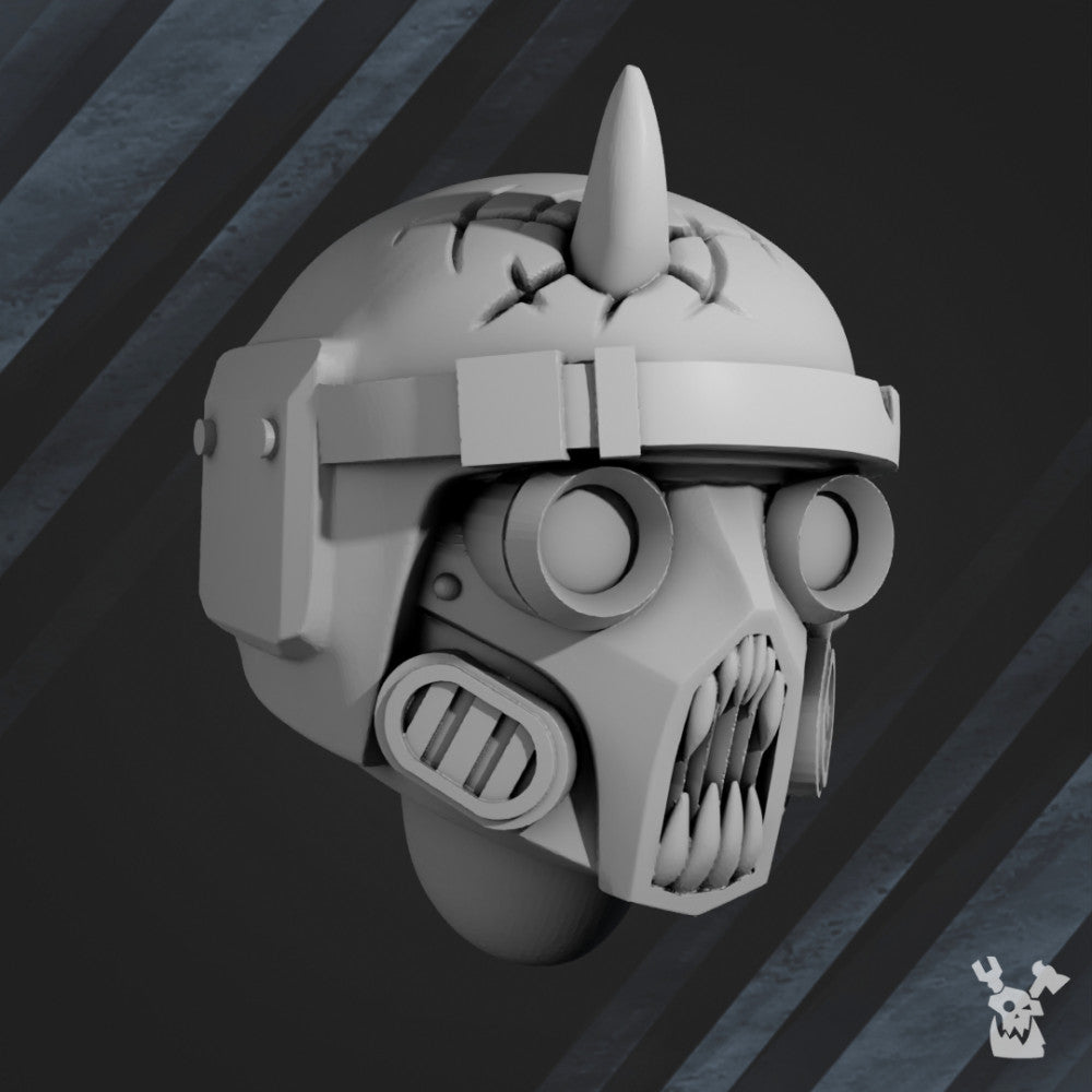Bloodthirsty Knights Blood Renegades Head Bits Set x10 (10 Units), Bloodthirsty Knights resin conversion bits, 28mm, view 7