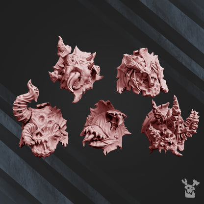 Dark Space Knights CW Corpsemakers Shoulder Pads x10 (10 Units), Dark Space Knights resin conversion bits, 28mm, view 7