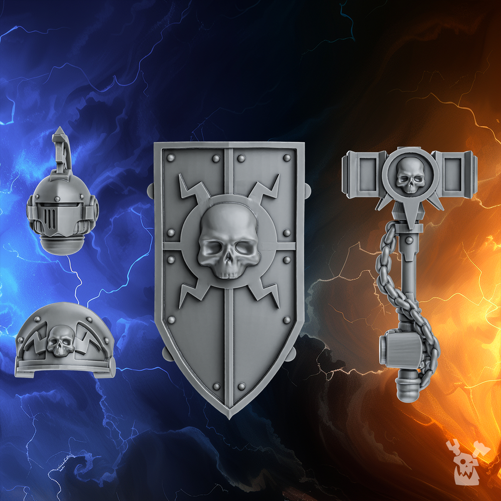 Commander's Pack (Millennium Wars), resin conversion bits, 28mm heroic scale unpainted resin