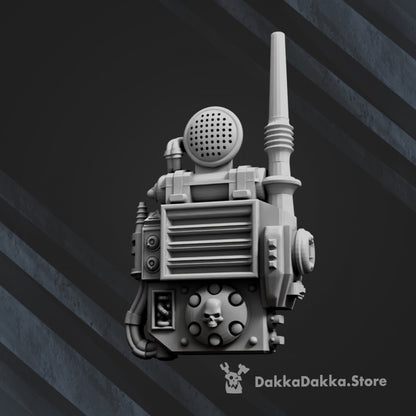 Imperial Army Guard Backpack Bits x4 (4 Units), Imperial Army resin conversion bits, 28mm heroic scale unpainted, view 5