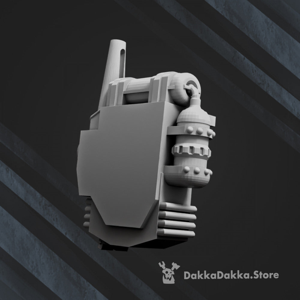 Imperial Army Guard Backpack Bits x4 (4 Units), Imperial Army resin conversion bits, 28mm heroic scale unpainted, view 8
