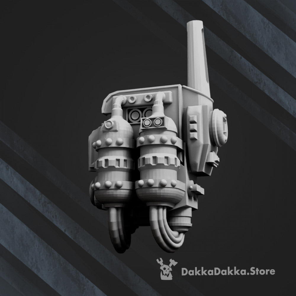 Imperial Army Guard Backpack Bits x4 (4 Units), Imperial Army resin conversion bits, 28mm heroic scale unpainted, view 9