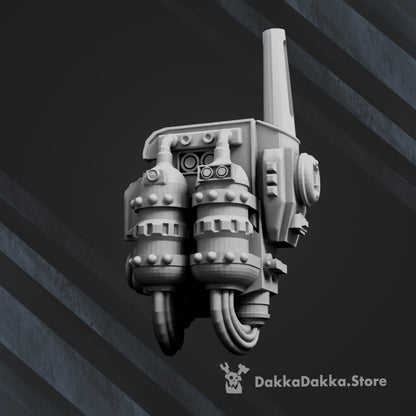 Imperial Army Guard Backpack Bits x4 (4 Units), Imperial Army resin conversion bits, 28mm heroic scale unpainted, view 9