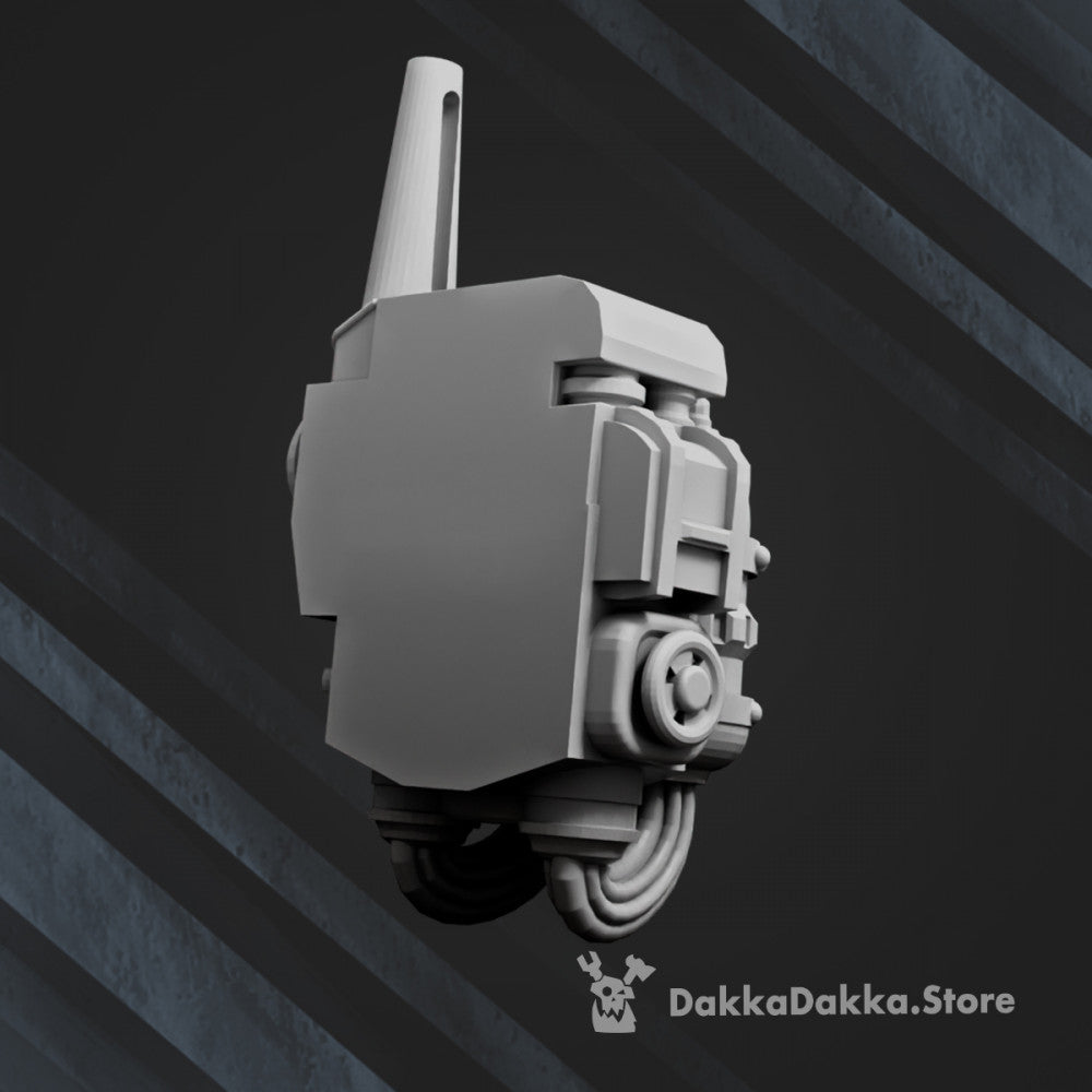 Imperial Army Guard Backpack Bits x4 (4 Units), Imperial Army resin conversion bits, 28mm heroic scale unpainted, view 10