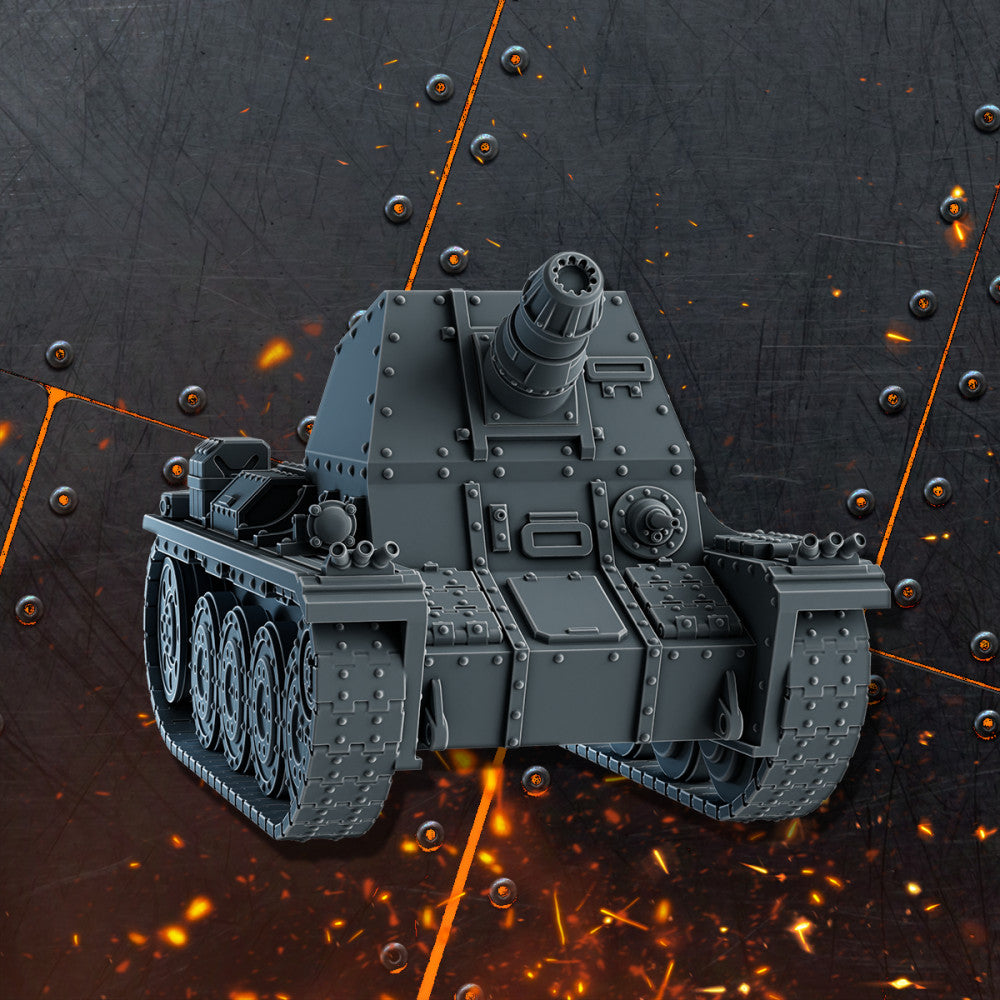 Imperial Army Offene Panzerwaffen, Imperial Army resin conversion bits, 28mm heroic scale unpainted resin