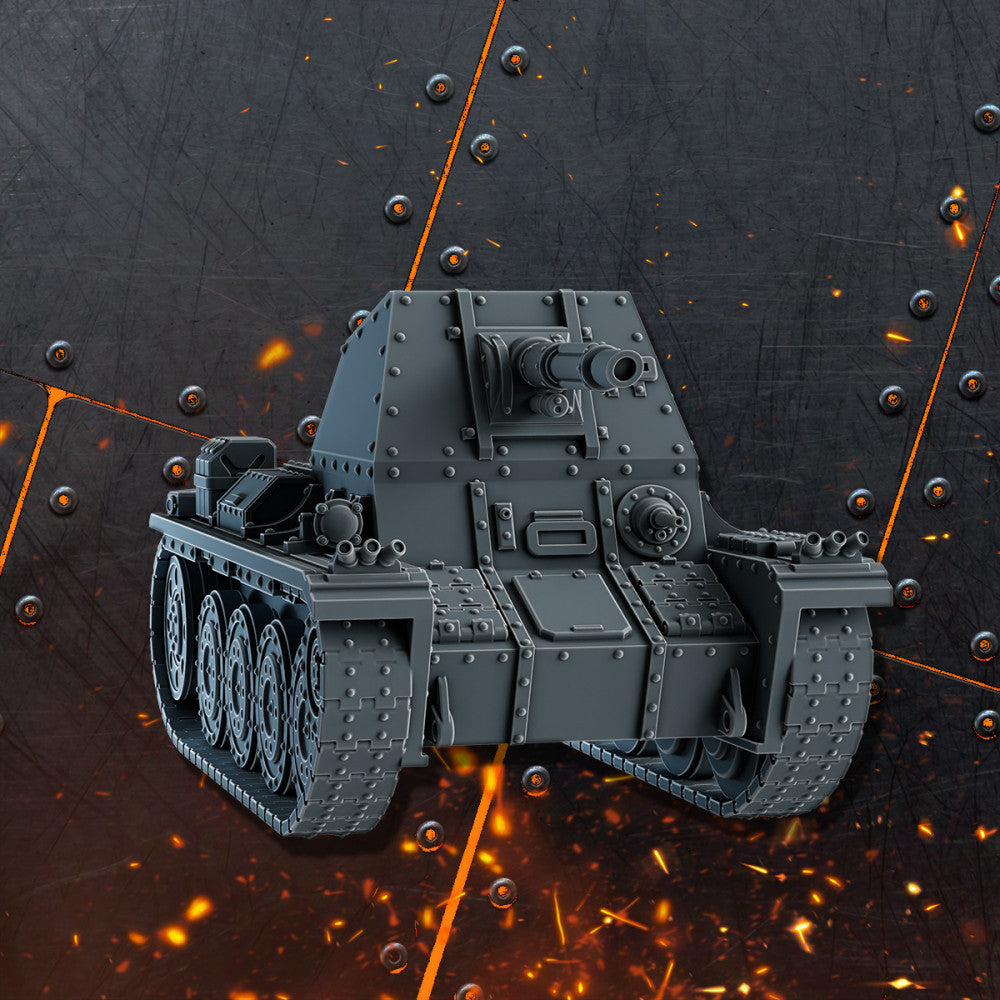 Imperial Army Offene Panzerwaffen, Imperial Army resin conversion bits, 28mm heroic scale unpainted resin, view 2