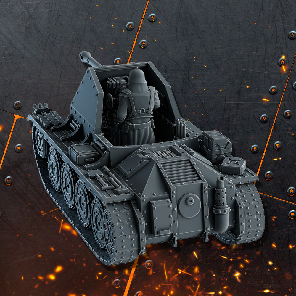 Imperial Army Offene Panzerwaffen, Imperial Army resin conversion bits, 28mm heroic scale unpainted resin, view 5