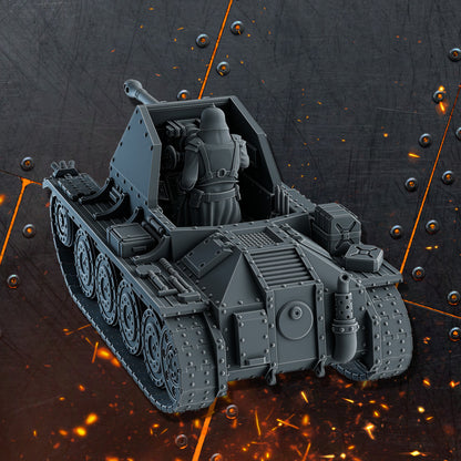 Imperial Army Offene Panzerwaffen, Imperial Army resin conversion bits, 28mm heroic scale unpainted resin, view 5