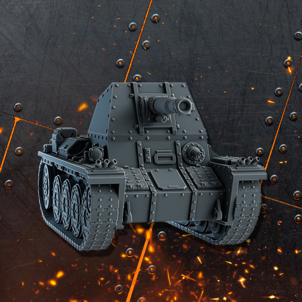 Imperial Army Offene Panzerwaffen, Imperial Army resin conversion bits, 28mm heroic scale unpainted resin, view 8