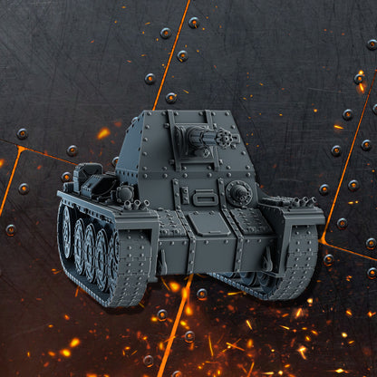 Imperial Army Offene Panzerwaffen, Imperial Army resin conversion bits, 28mm heroic scale unpainted resin, view 9