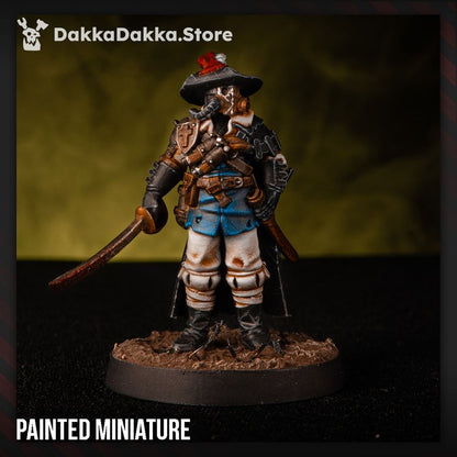 Musketeer, resin miniature, 28mm heroic scale unpainted resin